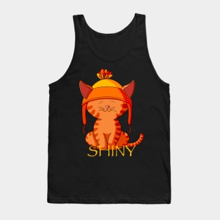 Shiny Ginger Tabby Cat Tank Top